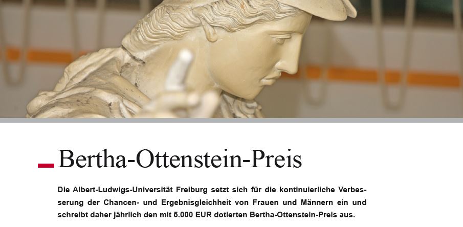 Jetzt um den Bertha-Ottenstein-Preis bewerben