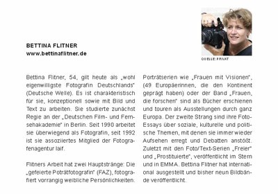Die Geschichten hinter den Fotos: Bettina Flitner erzählt über ihre Erlebnisse mit den Forscherinnen Die Geschichten hinter den Fotos: Bettina Flitner erzählt über ihre Erlebnisse mit den Forscherinnen