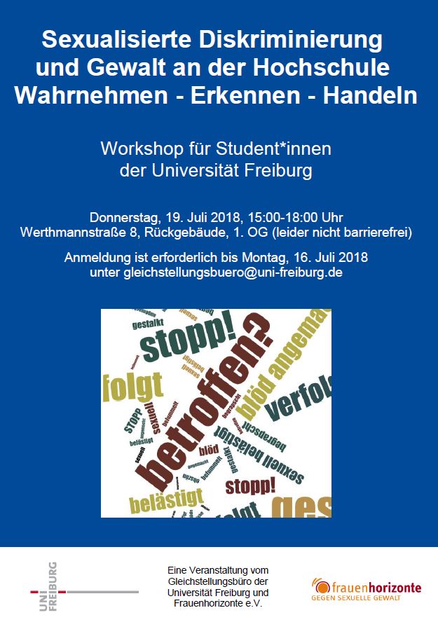 Jetzt anmelden: Workshop für Student*innen am 19. Juli 2018